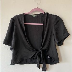 Tie front blouse